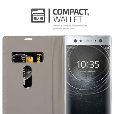 Sony Xperia XA2 ULTRA Plånboksfodral Skal (Grå)
