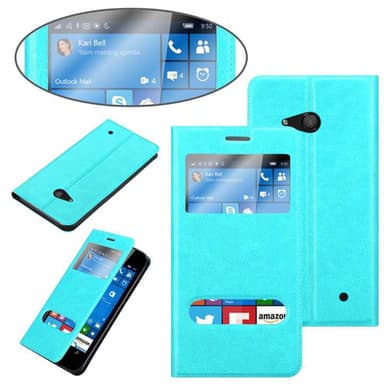 Nokia Lumia 550 Plånboksfodral Skal (Turkos)