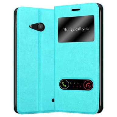 Nokia Lumia 550 Plånboksfodral Skal (Turkos)