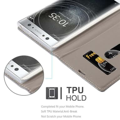 Sony Xperia XA2 ULTRA Plånboksfodral Skal (Grå)