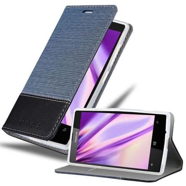 Nokia Lumia 520 / 521 Plånboksfodral Skal (Blå)