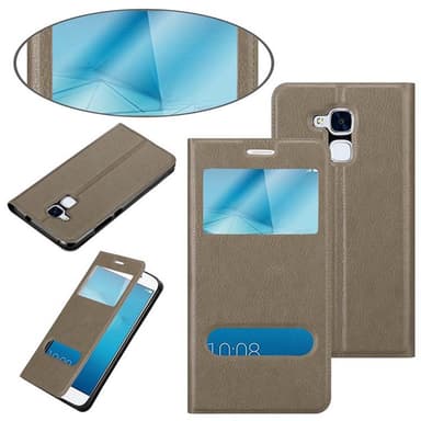 Honor 5C Plånboksfodral Skal (Brun)
