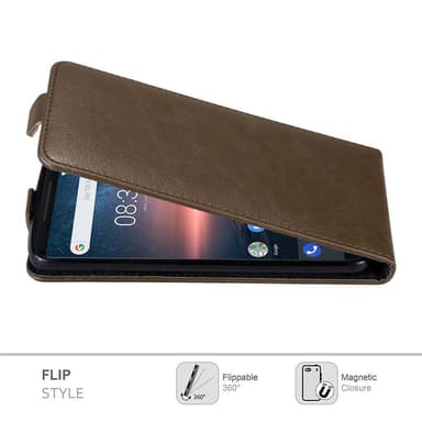 Nokia 8 Sirocco Flipfodral Skal (Brun)