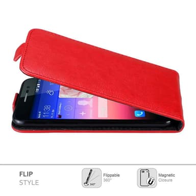 Huawei ASCEND P7 Flipfodral Skal (Röd)