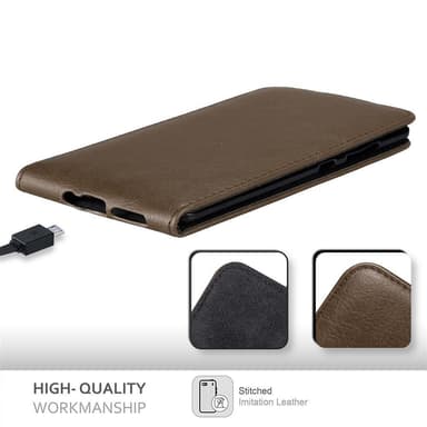 Nokia 8 Sirocco Flipfodral Skal (Brun)