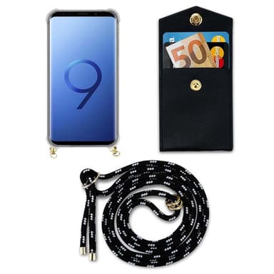 Samsung Galaxy S9 PLUS Skal Fodral Kedja (Svart)