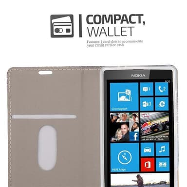 Nokia Lumia 520 / 521 Plånboksfodral Skal (Blå)