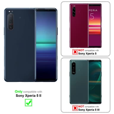 Sony Xperia 5 II Skal Fodral Case (Röd)