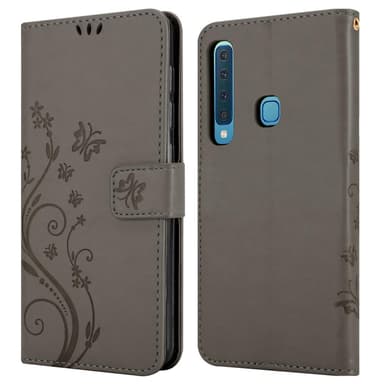 Samsung Galaxy A9 2018 Plånboksfodral Skal (Grå)