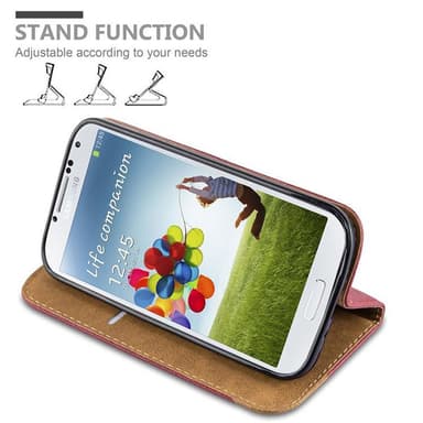 Skal Samsung Galaxy S4 Plånboksfodral (Röd)