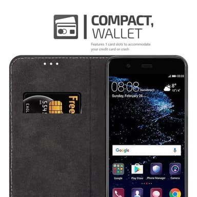 Huawei P10 Skal Fodral Case (Svart)
