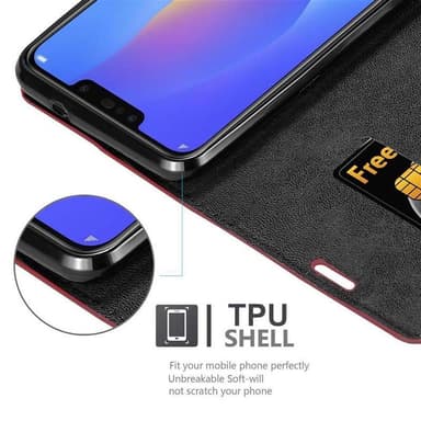 Samsung Galaxy J4 PLUS Skal Fodral Case (Röd)