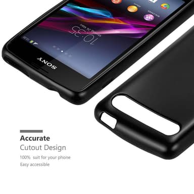 Skal Sony Xperia E1 Fodral Case (Svart)