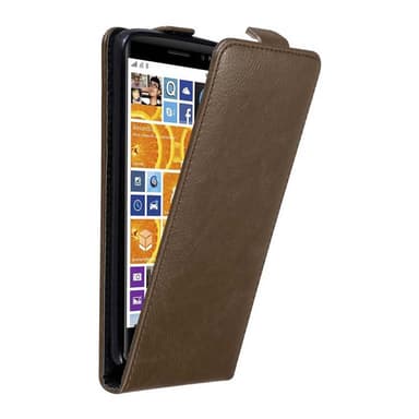 Nokia Lumia 830 Flipfodral Skal (Brun)