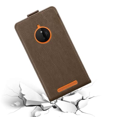 Nokia Lumia 830 Flipfodral Skal (Brun)
