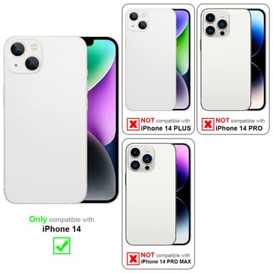 iPhone 14 Skal Fodral Case (Grön)