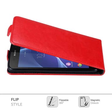 Sony Xperia Z3 Flipfodral Skal (Röd)