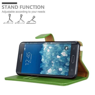 Samsung Galaxy NOTE EDGE Plånboksfodral Skal (Grön)