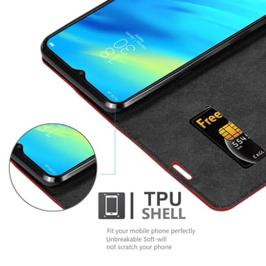 Realme 7 PRO Skal Fodral Case (Röd)