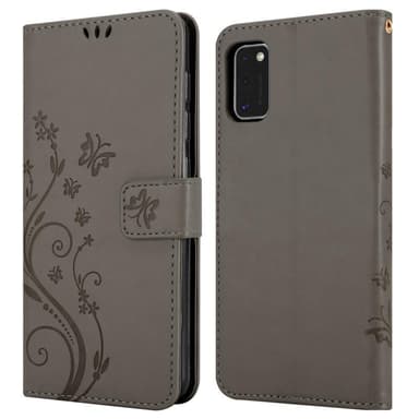 Samsung Galaxy A41 Plånboksfodral Skal (Grå)