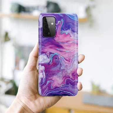 Samsung Galaxy A72 4G / 5G Plånboksfodral Skal (Lila)