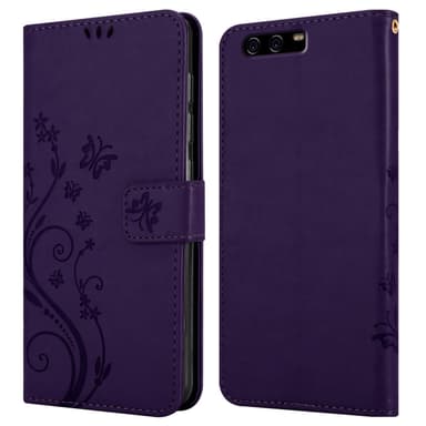 Huawei P10 Plånboksfodral Skal (Lila)
