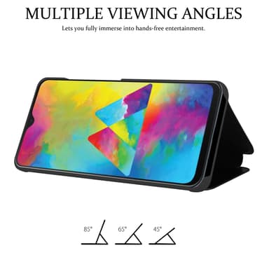 Samsung Galaxy M21 / M30s Plånboksfodral Skal (Svart)
