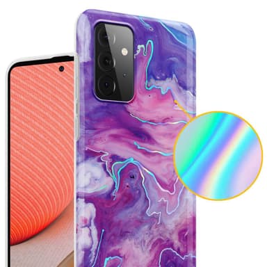 Samsung Galaxy A72 4G / 5G Plånboksfodral Skal (Lila)