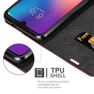Xiaomi Mi 9 Skal Fodral Case (Röd)