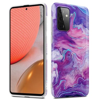 Samsung Galaxy A72 4G / 5G Plånboksfodral Skal (Lila)