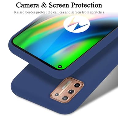 Motorola MOTO G9 PLUS Skal Fodral Case (Blå)