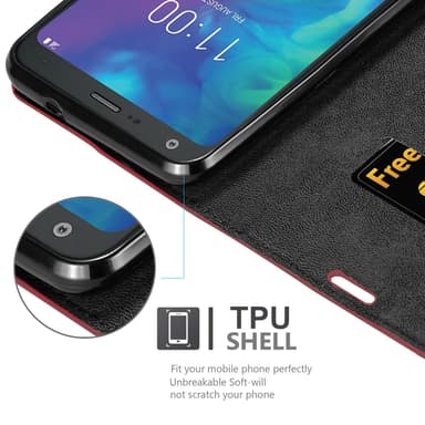 LG Q9 Skal Fodral Case (Röd)