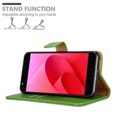 Asus ZenFone 4 Selfie PRO Plånboksfodral Skal (Grön)