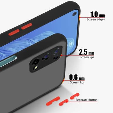Realme 7 5G Skal Fodral Case (Svart)
