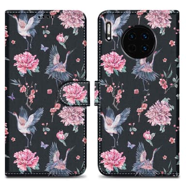 Huawei MATE 30 Plånboksfodral Skal (Svart)