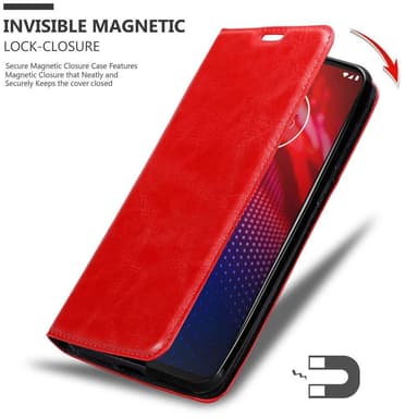 Motorola MOTO Z4 Skal Fodral Case (Röd)