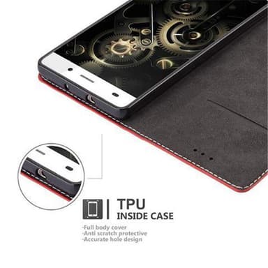 Huawei P8 LITE 2015 Skal Fodral Case (Röd)