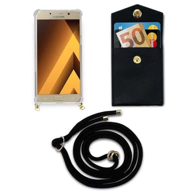 Samsung Galaxy A5 2017 Skal Fodral Kedja (Svart)