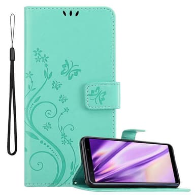 Samsung Galaxy A7 2018 Plånboksfodral Skal (Turkos)