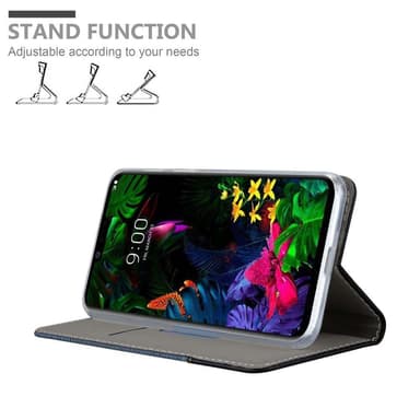 LG G8 Plånboksfodral Skal (Blå)