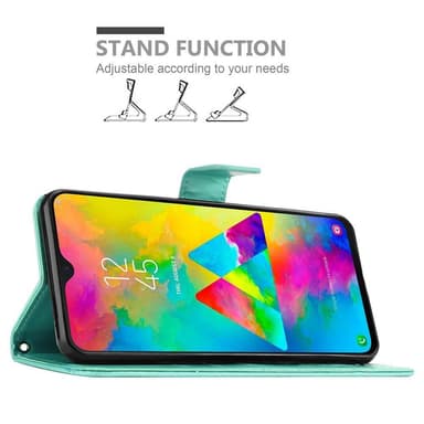 Samsung Galaxy M20 Plånboksfodral Skal (Turkos)