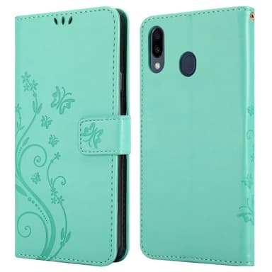 Samsung Galaxy M20 Plånboksfodral Skal (Turkos)