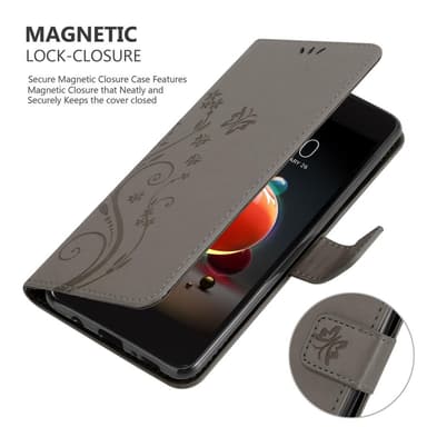 LG K8 2018 / K9 2018 Plånboksfodral Skal (Grå)