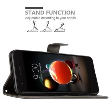 LG K8 2018 / K9 2018 Plånboksfodral Skal (Grå)