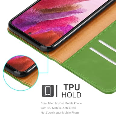 Samsung Galaxy S22 PLUS Plånboksfodral Skal (Grön)