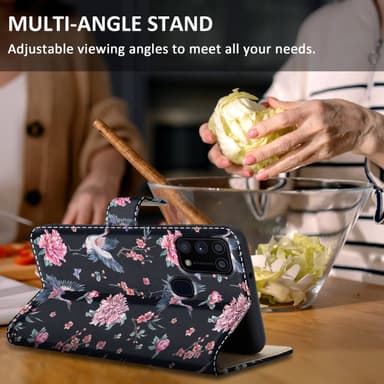 Samsung Galaxy M31 Plånboksfodral Skal (Svart)