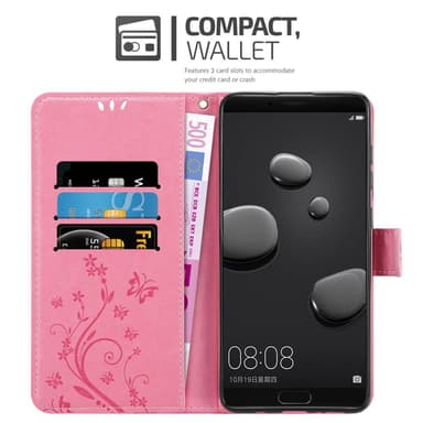 Huawei MATE 10 / NOVA 2i Plånboksfodral Skal (Rosa)