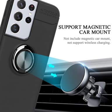 Samsung Galaxy S21 ULTRA Skal Fodral Case (Svart)