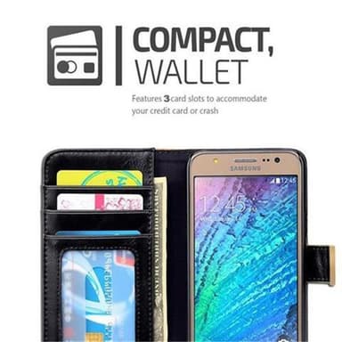 Plånboksfodral Samsung Galaxy J5 2015 Skal (Svart)