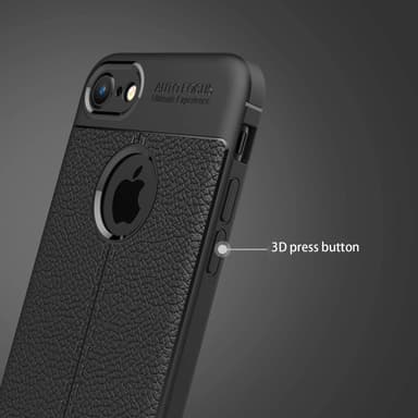 iPhone 7 / 7S / 8 / SE 2020 Skal Fodral Case (Svart)
